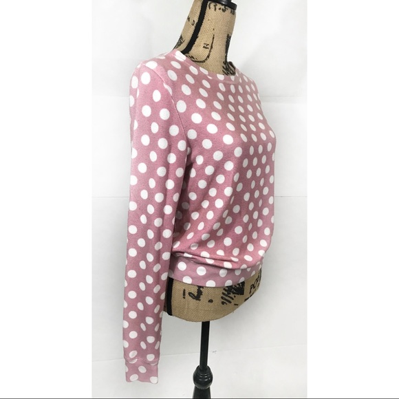 Wildfox Pink Polka Dot Sweatshirt - Picture 5 of 5